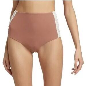 NWT Johanna Ortiz Lunadas High Rise Slim Fit Ruched Side Bikini Bottoms Sz Small